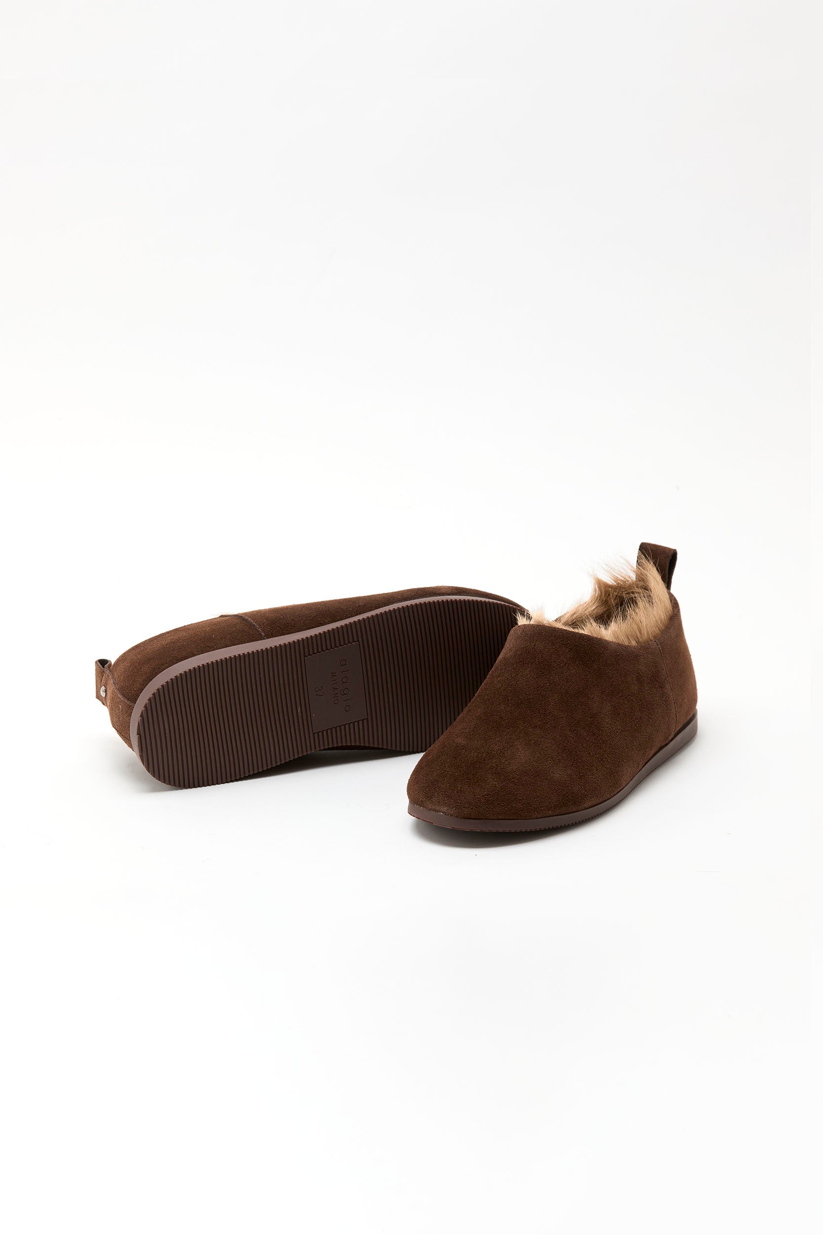 BRERA suede slip-on _ brown