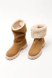 NEVE suede boots _ camel