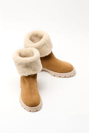 NEVE suede boots _ camel