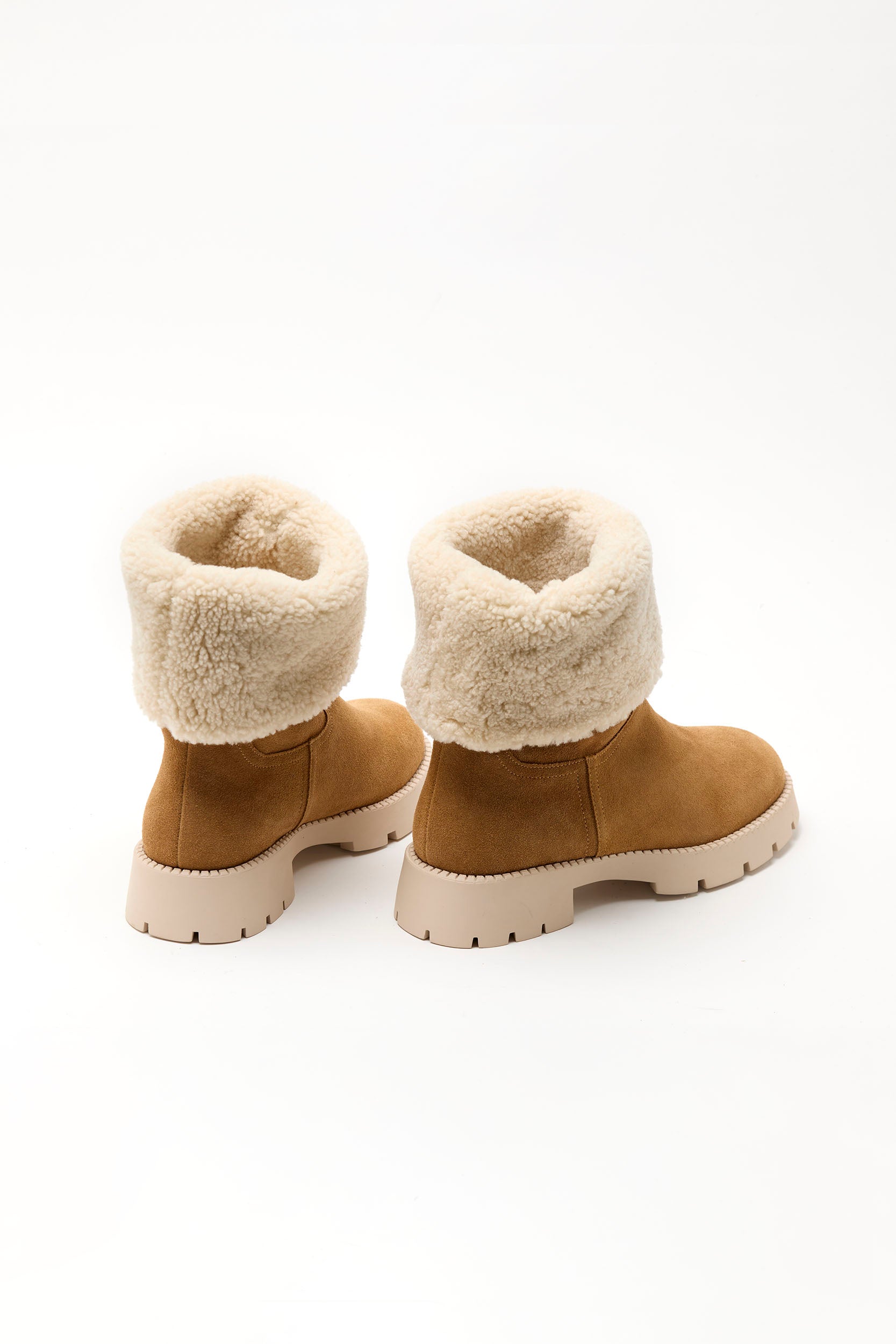 NEVE suede boots _ camel