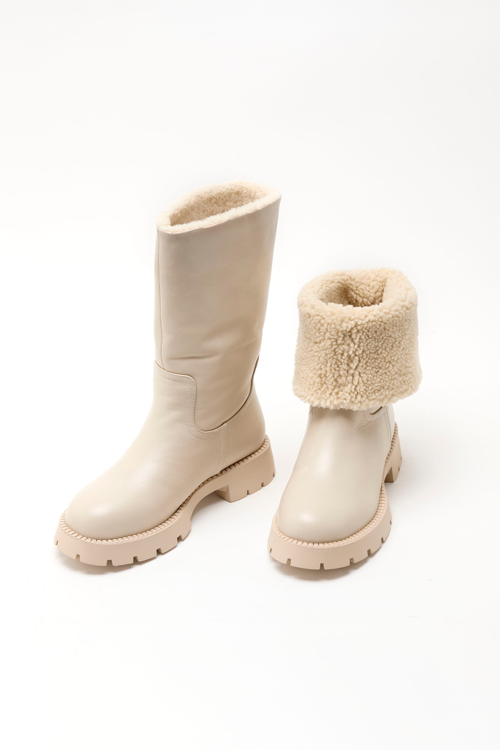 NEVE leather boots _ milk