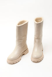 NEVE leather boots _ milk