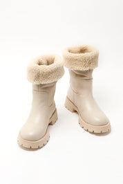 NEVE leather boots _ milk