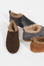 BRERA suede slip-on _ cognac