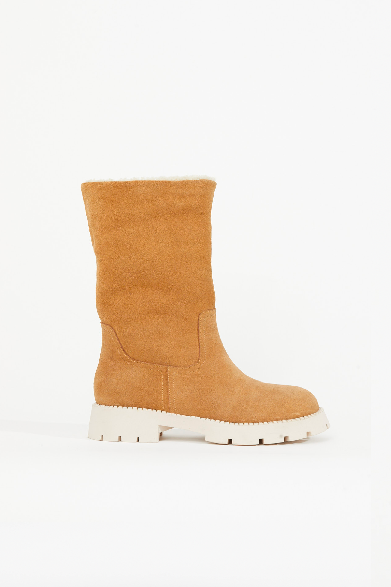 NEVE suede boots _ camel
