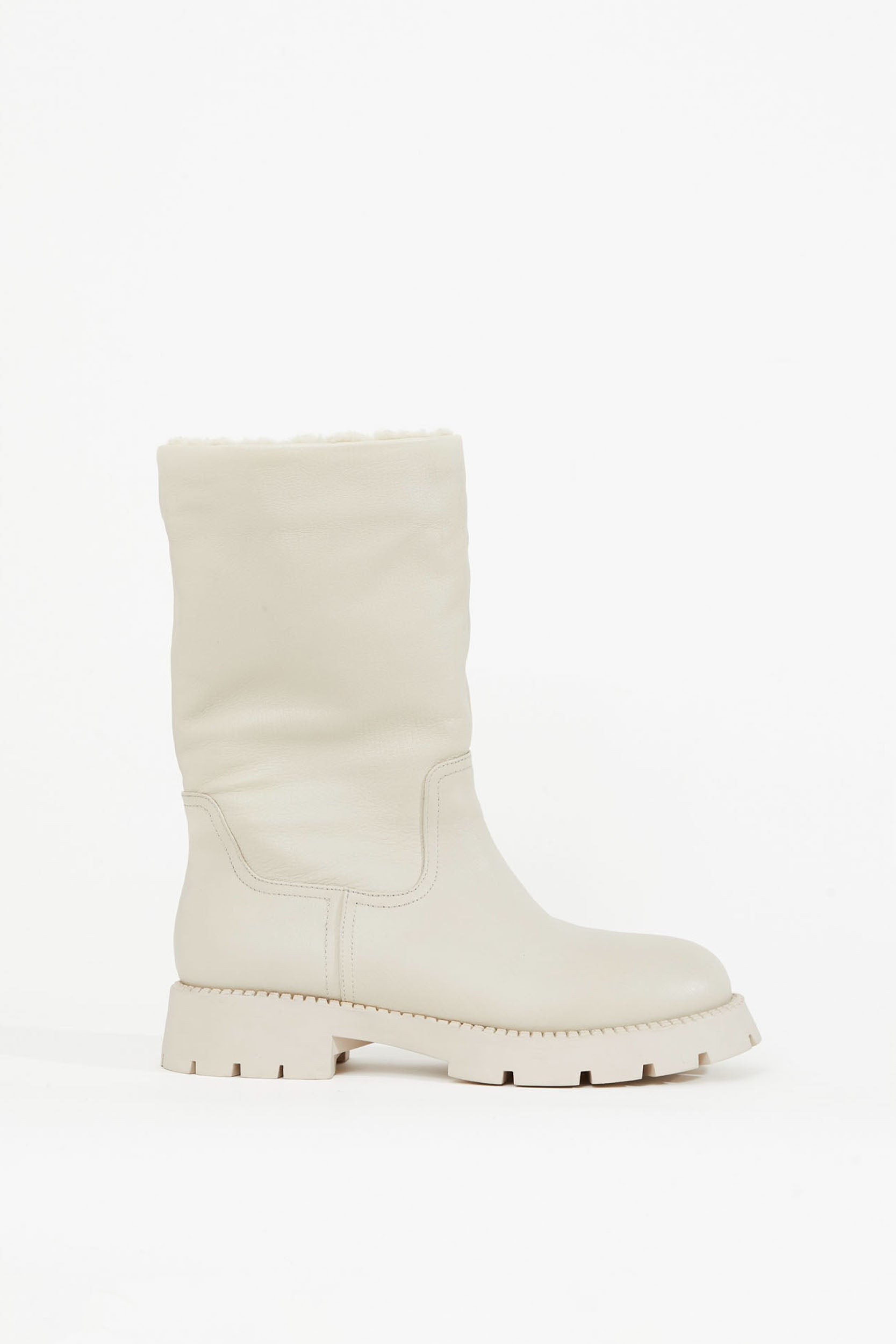 NEVE leather boots _ milk
