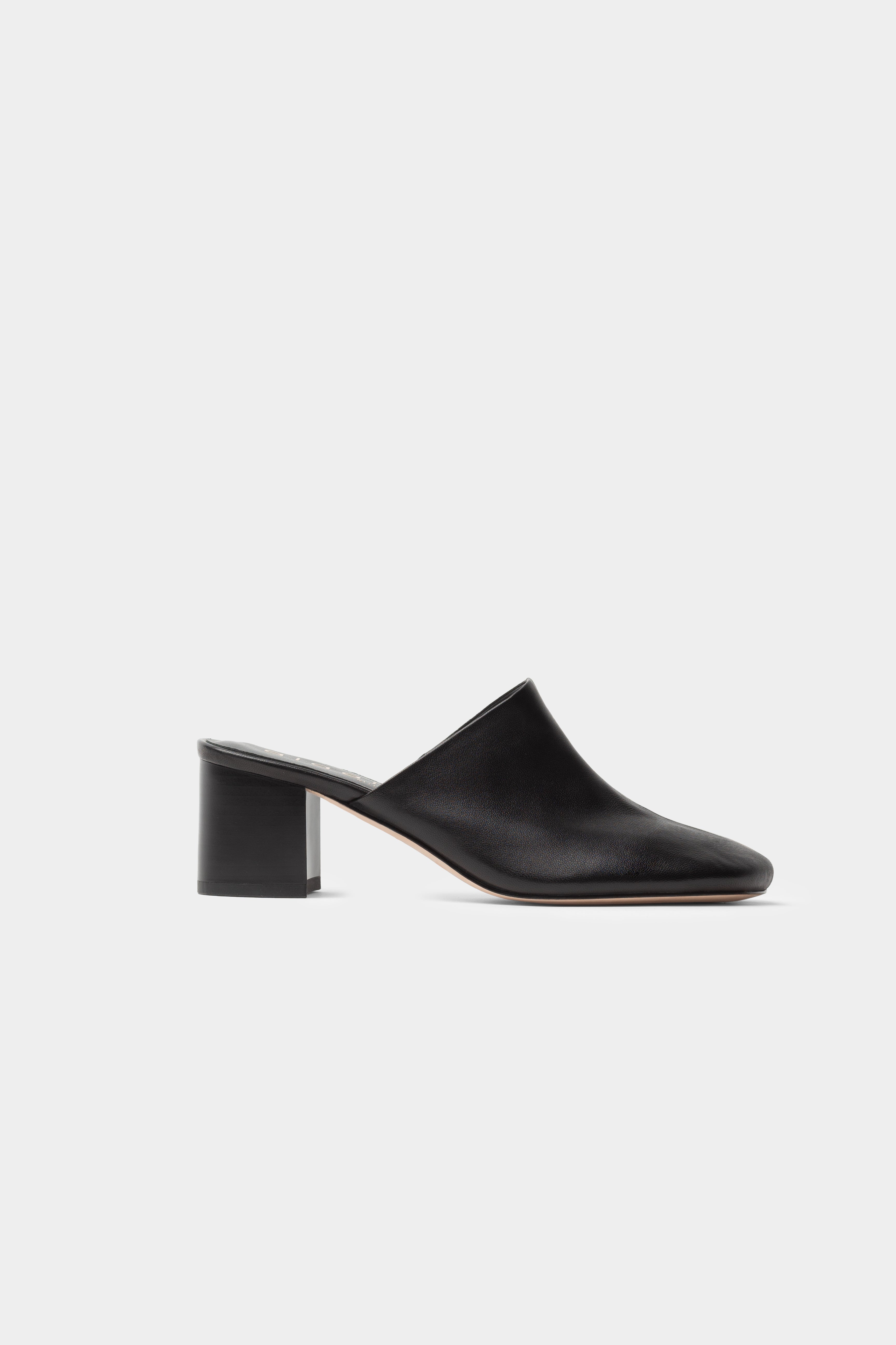 MARTA leather mules _ black