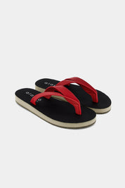 Aqua leather flip-flop
