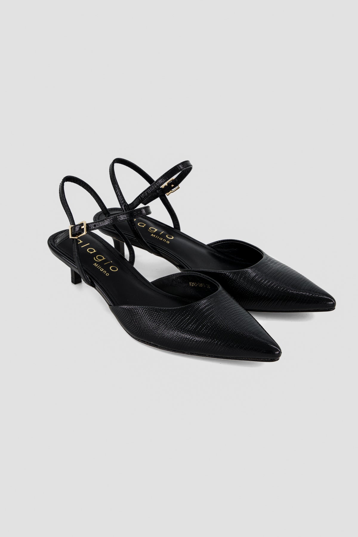 Fia printed leather slingbacks