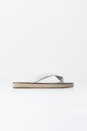 Aqua leather flip-flop