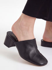 MARTA leather mules _ black