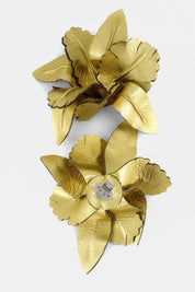 Removable flower shoe clip
