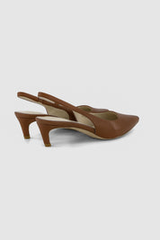 Ivy leather slingback