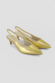 Ivy leather slingback