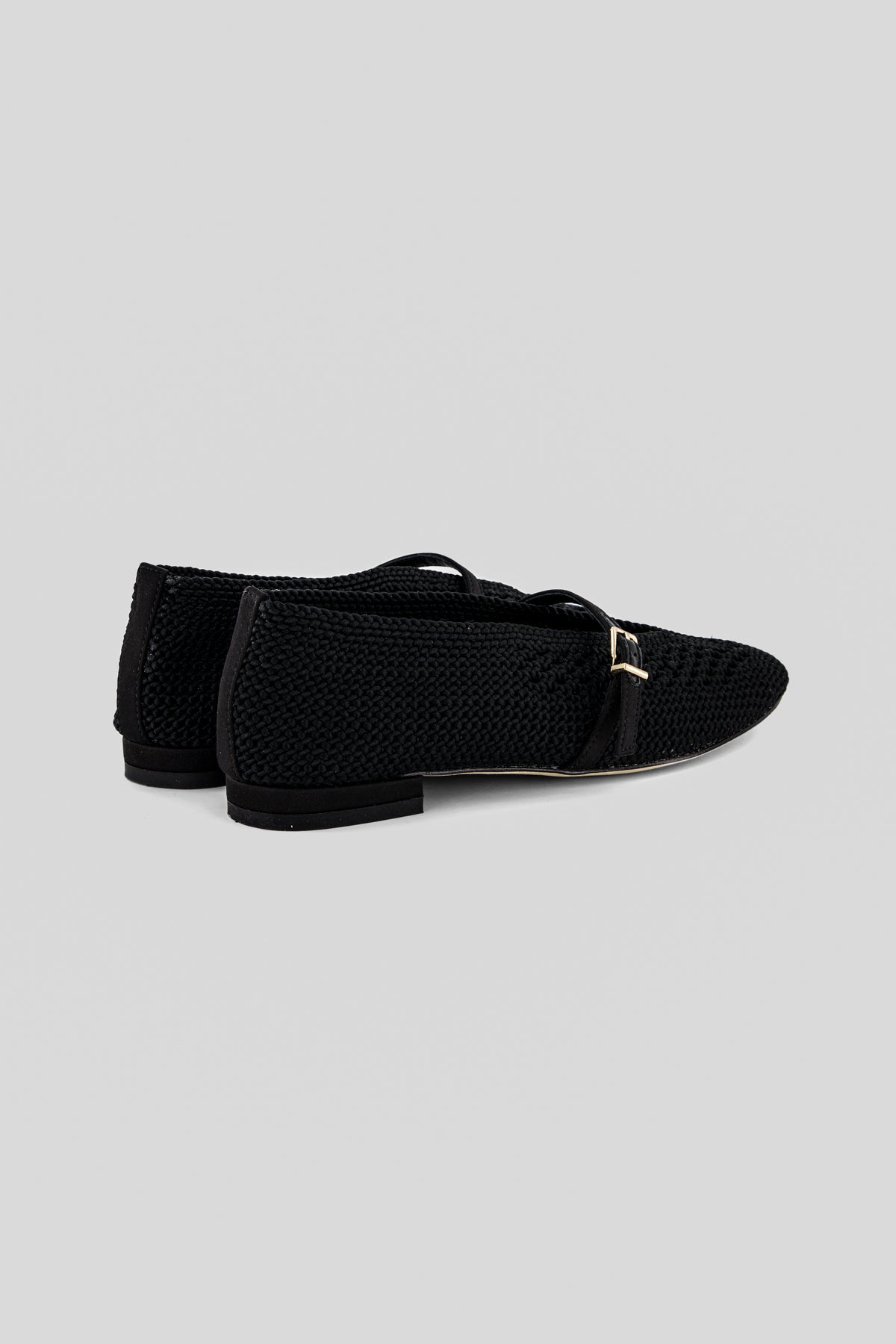 Leda "nude" woven ballet flats
