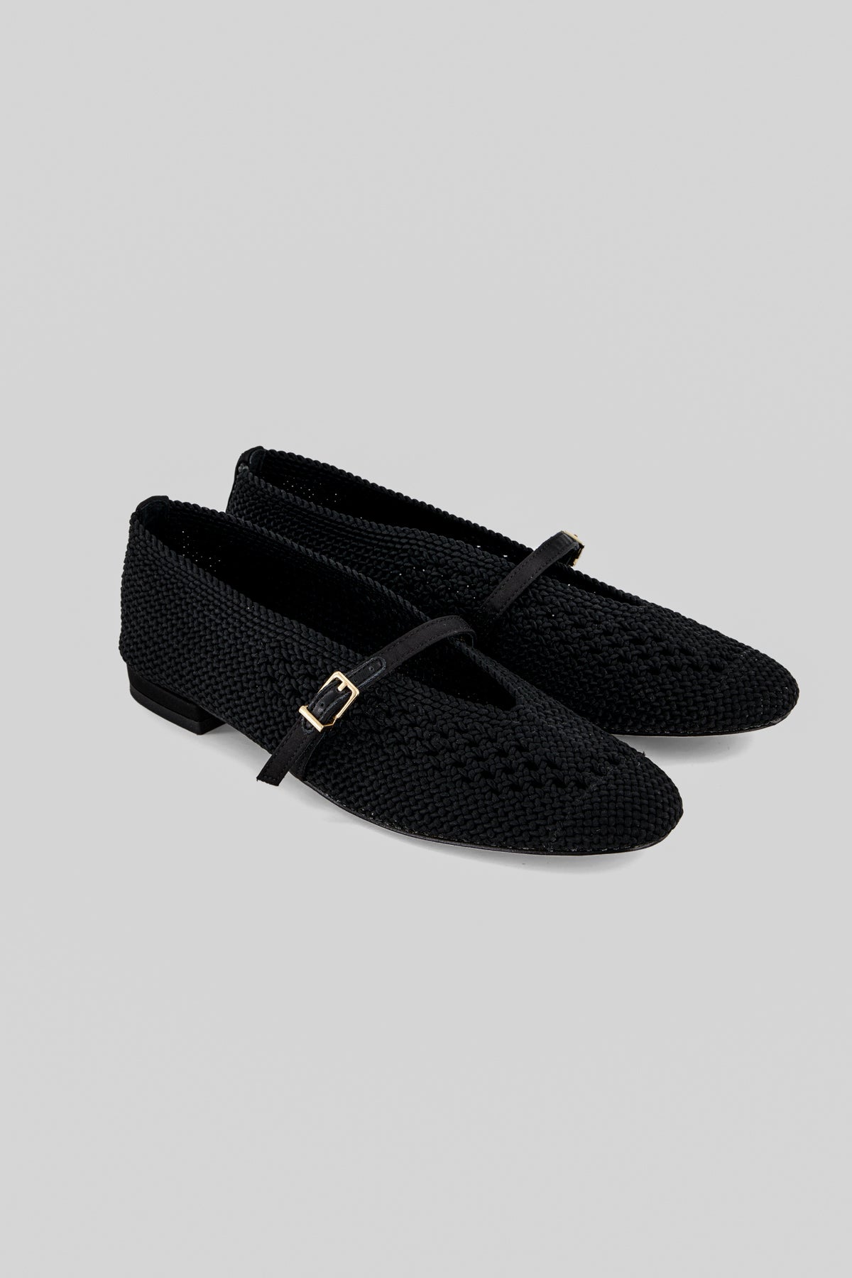 Leda "nude" woven ballet flats
