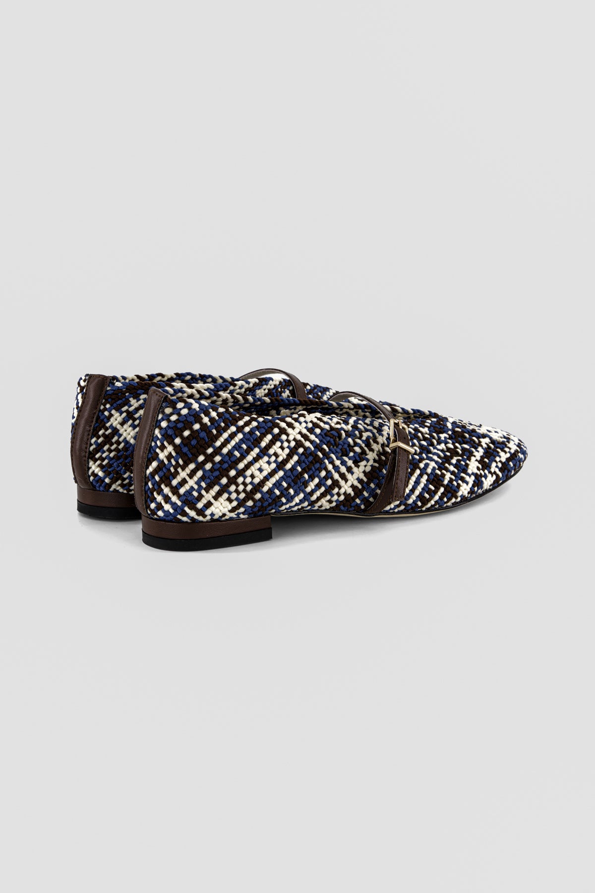 Leda "nude" woven ballet flats