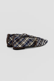 Leda "nude" woven ballet flats