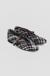 Leda "nude" woven ballet flats