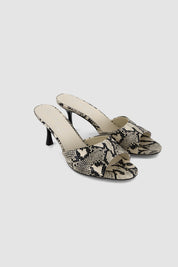 Lola printed leather mules