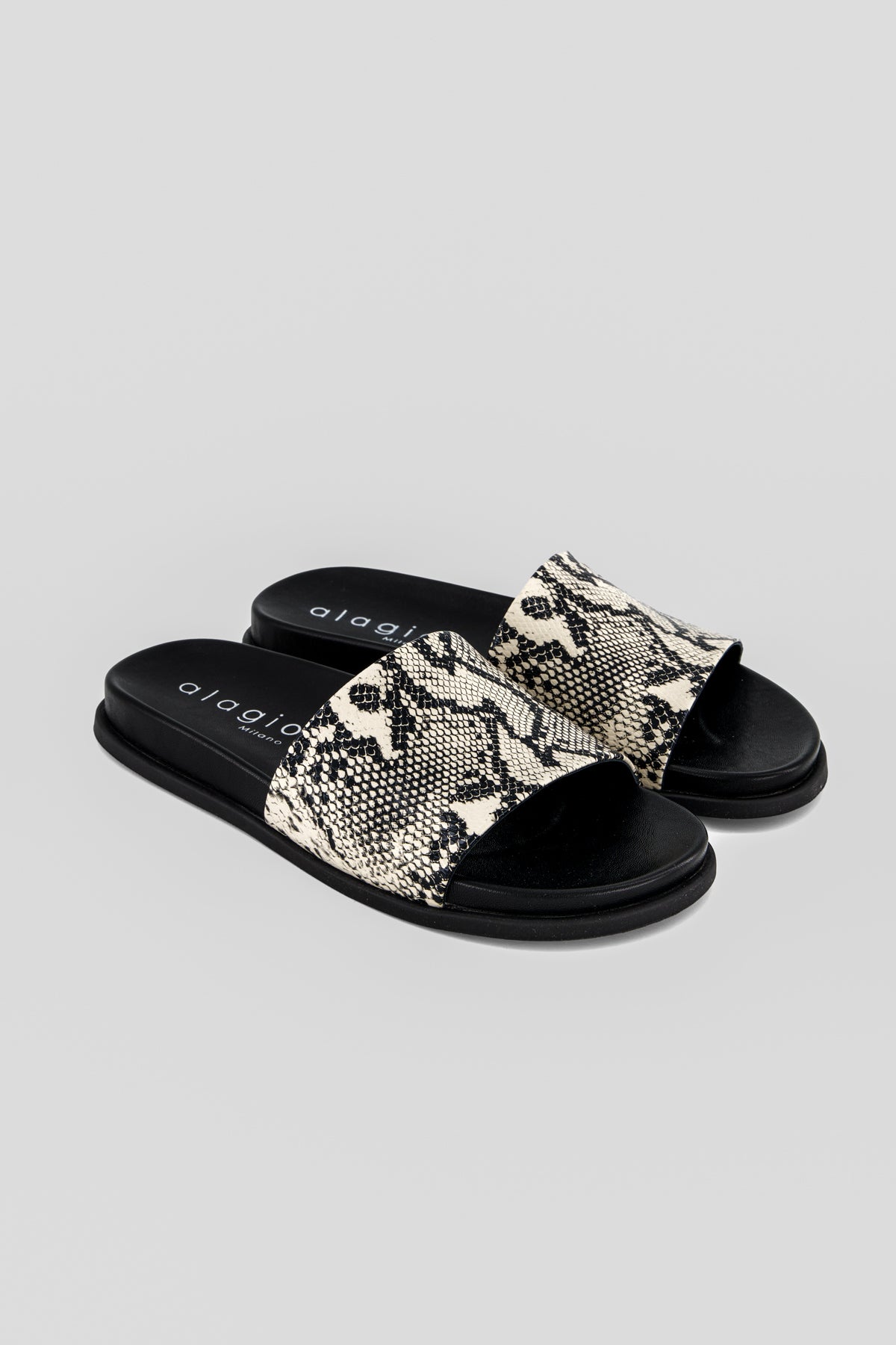 Nica printed leather slipper