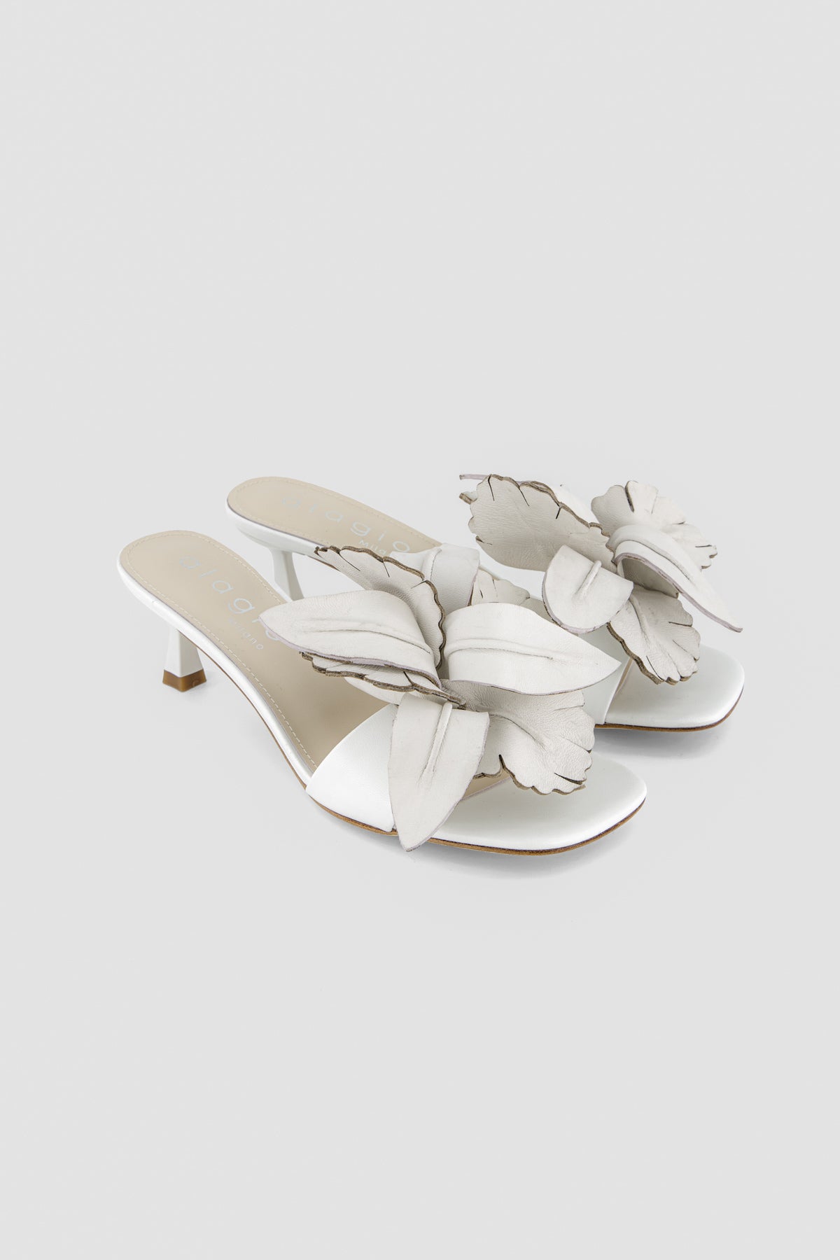 Sara leather mules
