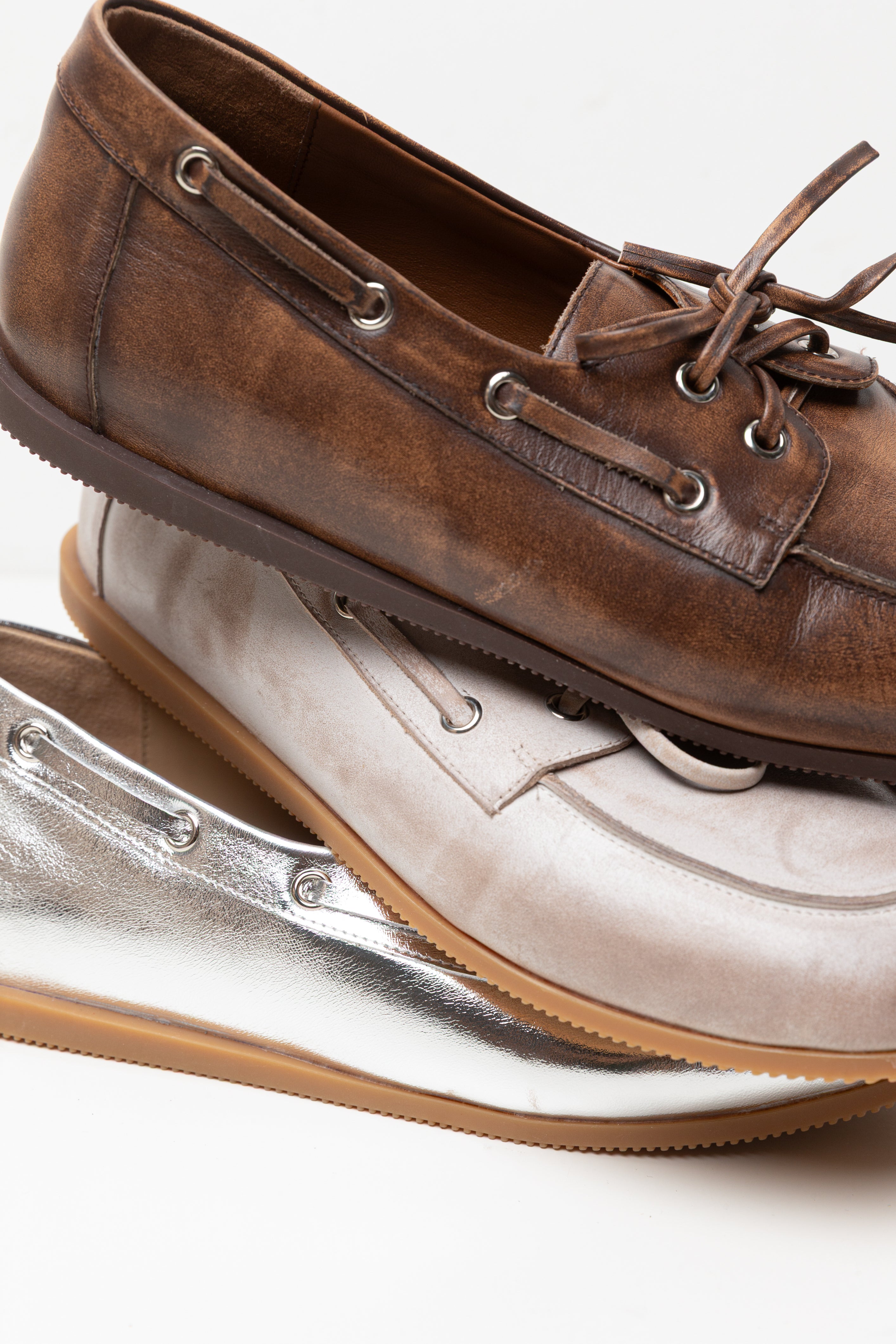 Gianni leather topsiders