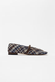 Leda "nude" woven ballet flats
