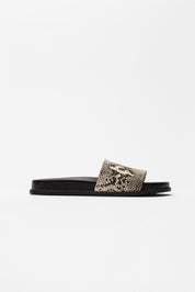 Nica printed leather slipper