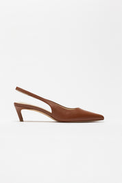 Ivy leather slingback