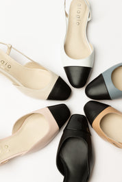 Pina leather flat slingback