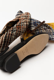 Leda "nude" woven ballet flats