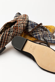Leda "nude" woven ballet flats