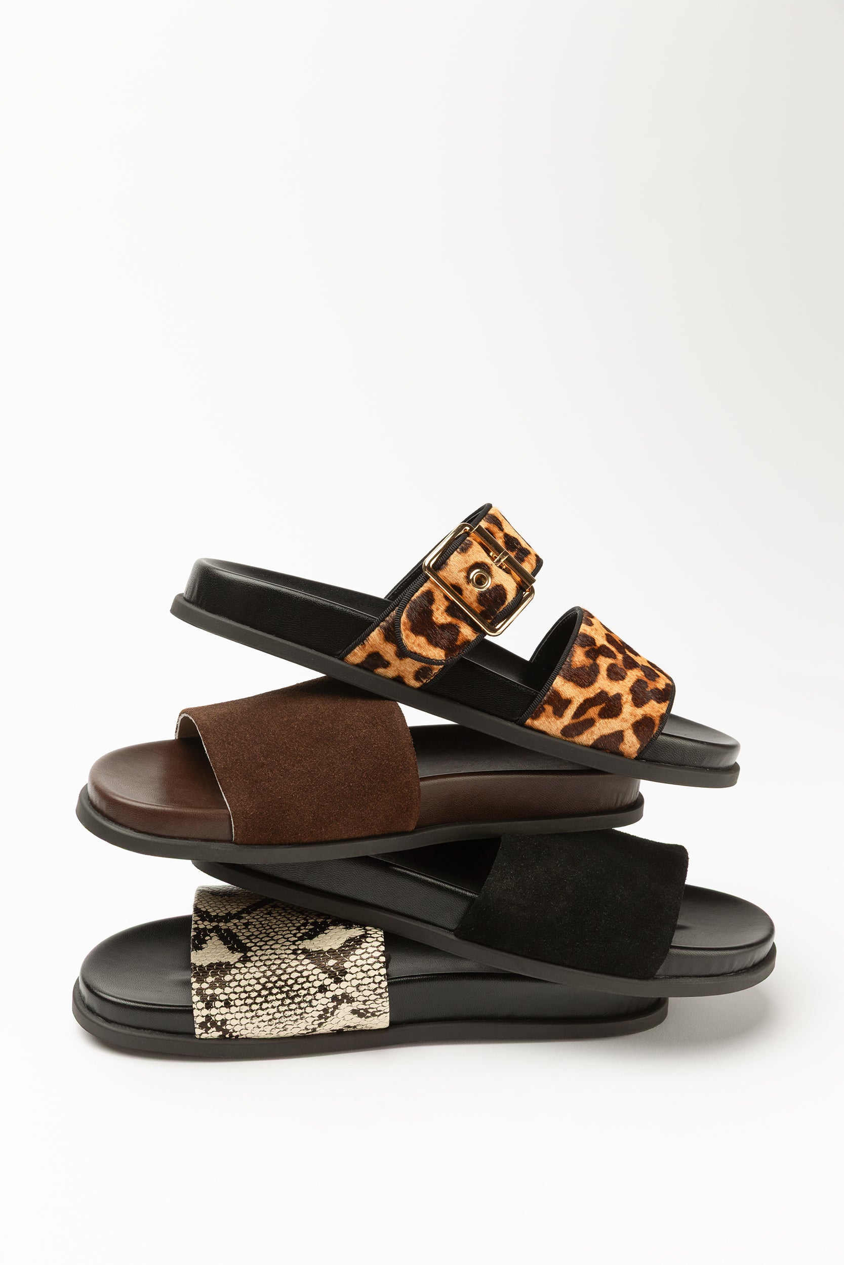Vera calf hair slippers