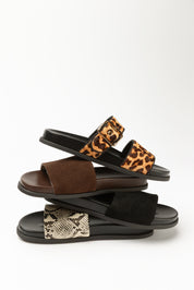 Vera calf hair slippers