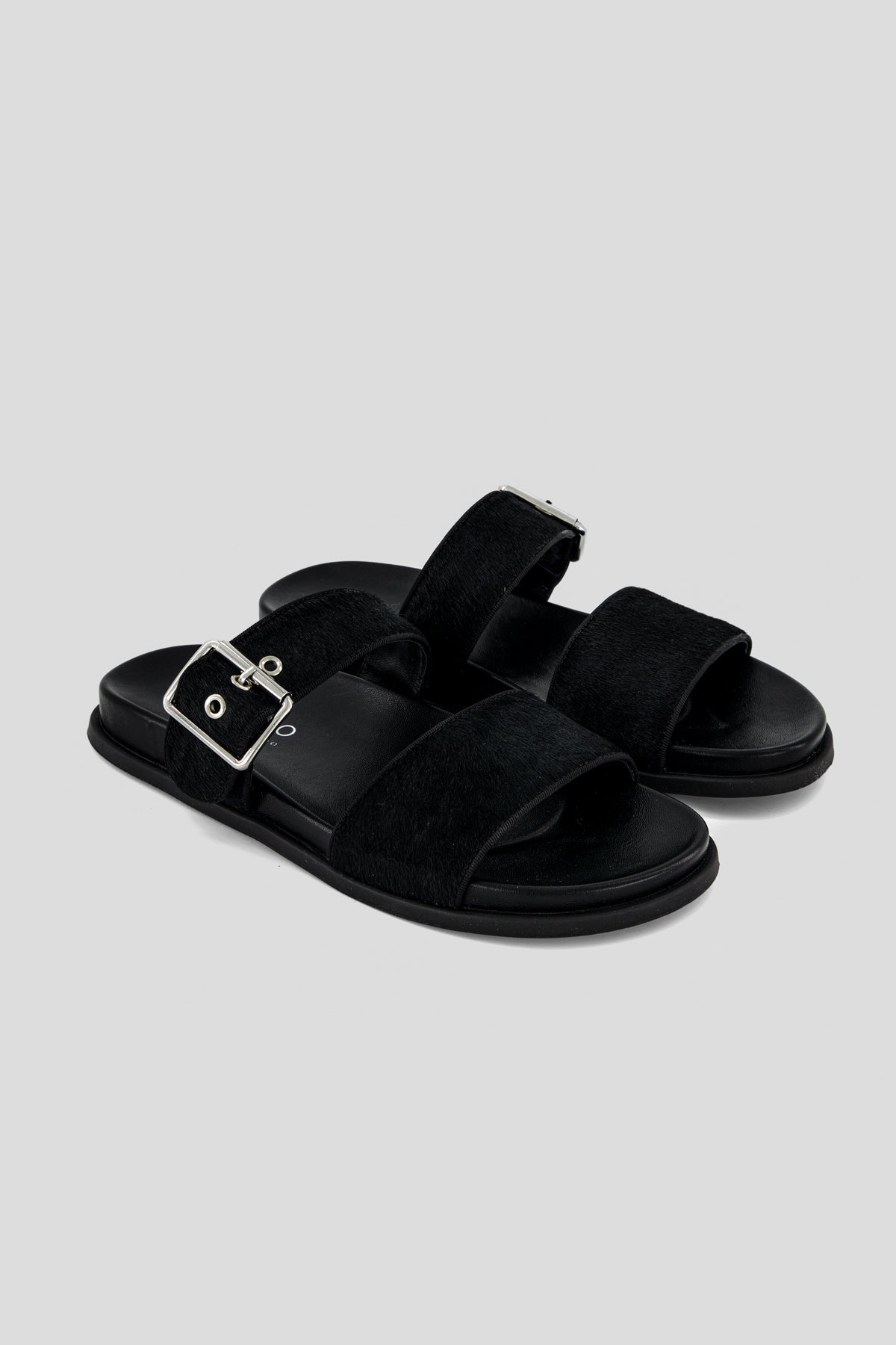 Vera calf hair slippers