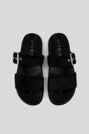 Vera calf hair slippers