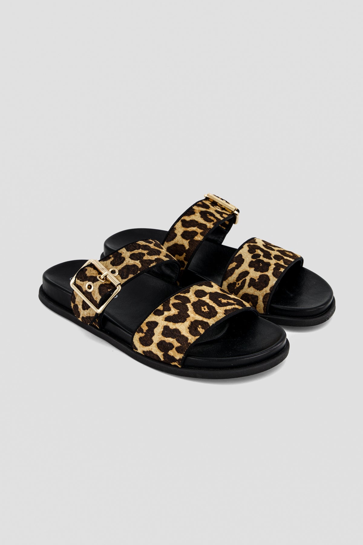 Vera calf hair slippers