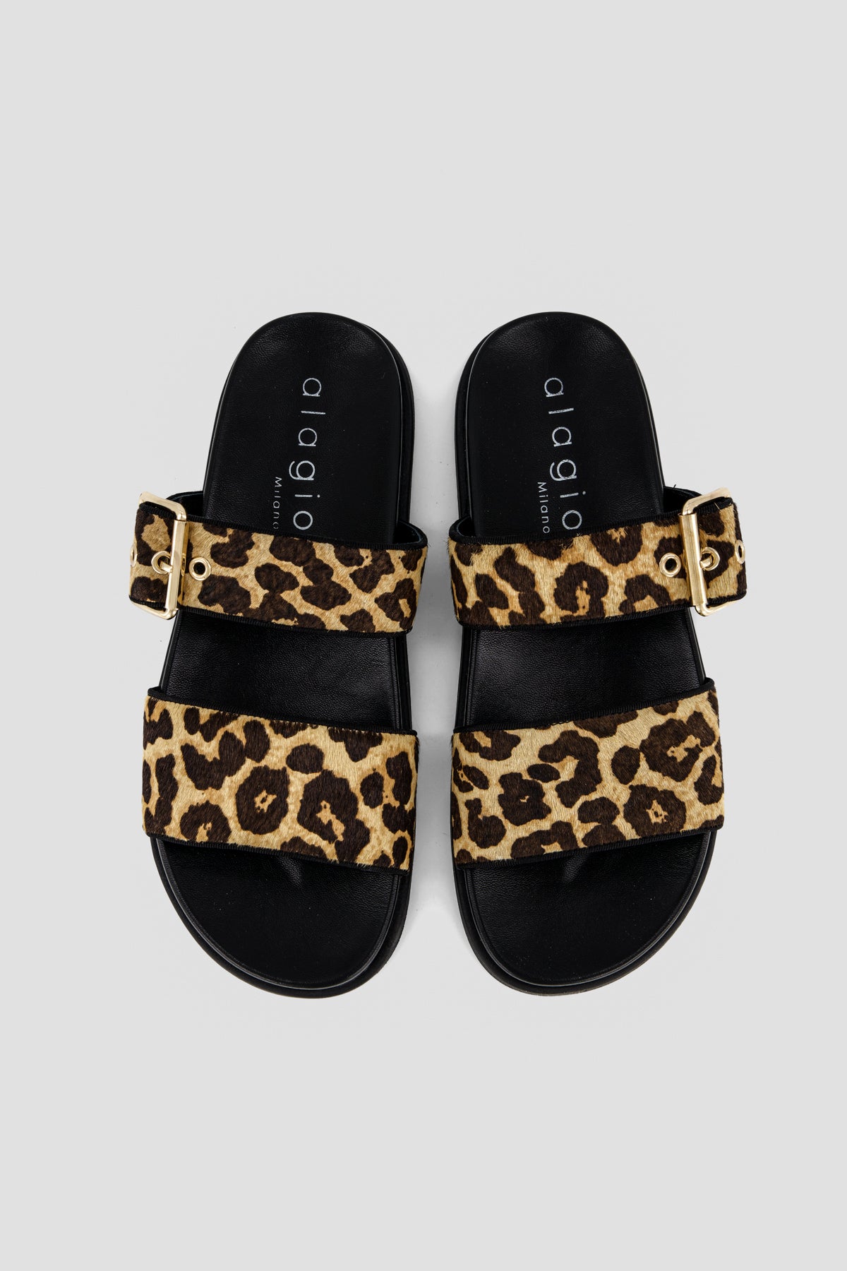 Vera calf hair slippers