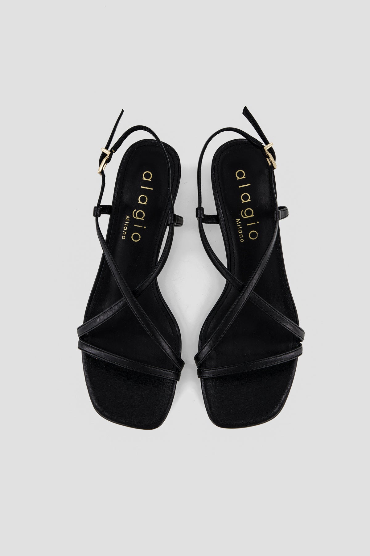 Aura printed leather sandals