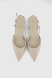 Dora leather slingbacks