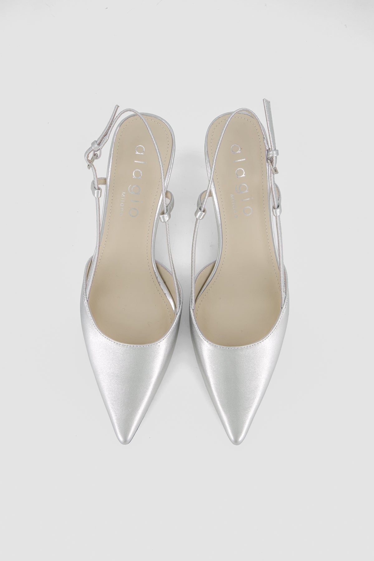 Dora leather slingbacks