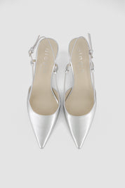 Dora leather slingbacks