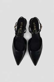 Fia printed leather slingbacks