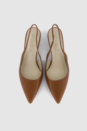 Ivy leather slingback