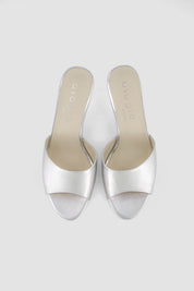 Lola metallic leather mules