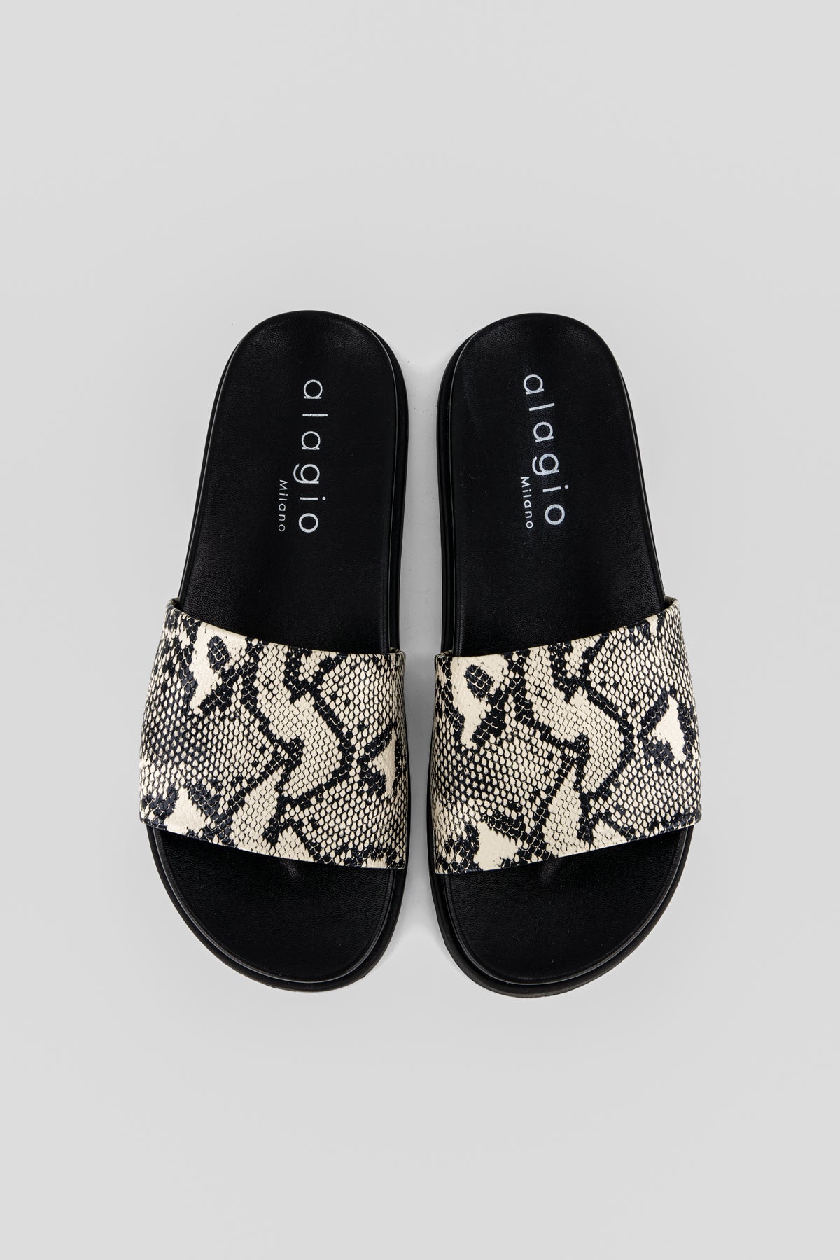 Nica printed leather slipper